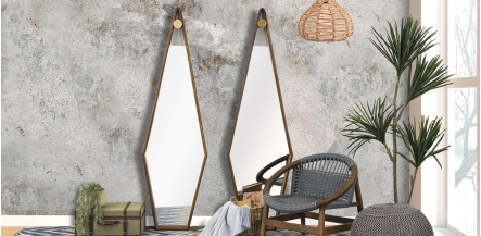 Espejo Decorativo Parota Acre Díptico