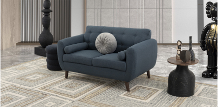 Sofá 2 Plazas Monet Azul Navy