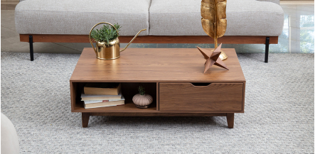 Mesa De Centro Con Cajones Brunei