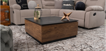 Mesa de Centro Con Cajón Birmania Negro