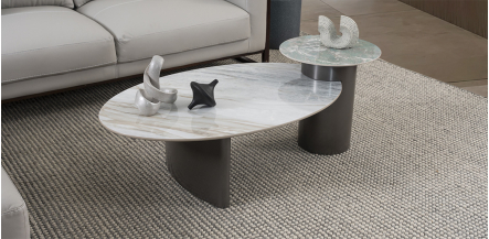 Mesa de Centro Ovalada Wave Multicolor