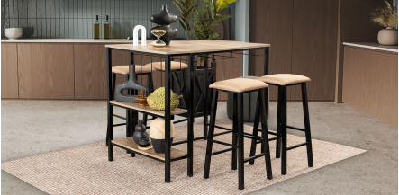 Comedor Ontario Beige 5 Piezas 