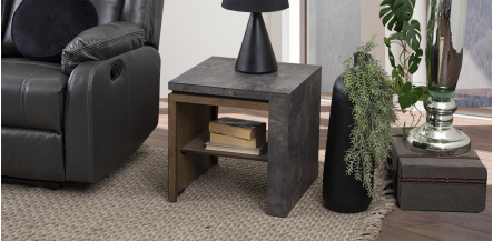 Mesa Lateral Stone Gris