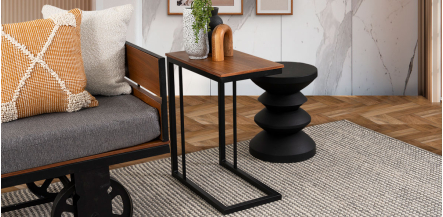 Mesa Lateral Rectangular Tammy Café