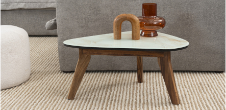 Mesa Ocasional Parota Cristal Chica Stone Gris