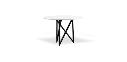Mesa Comedor Redonda 120 Cm Nápoles Blanco
