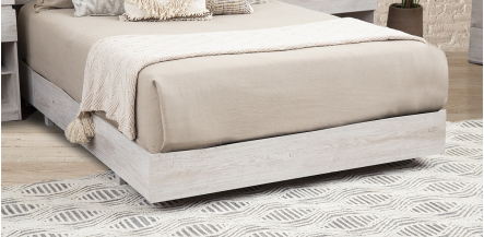 Base De Cama Matrimonial Haití Blanco