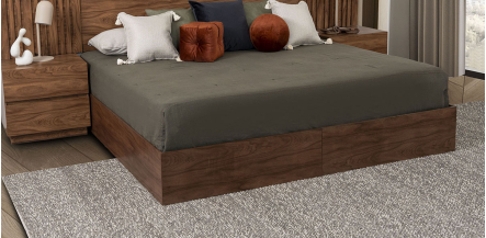 Base De Cama King Size Giannis Café 2 Piezas