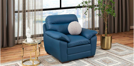 Sillón Piel Match Angels Azul  (Boal)