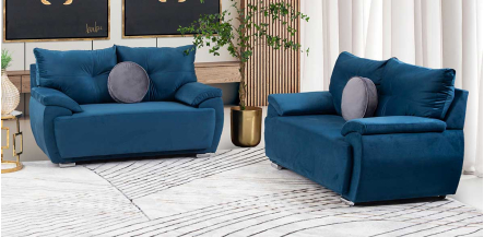 Sala Cartagena Soft Azul 2 Piezas