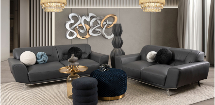 Sala Piel Ameno CL Gris (Boal)