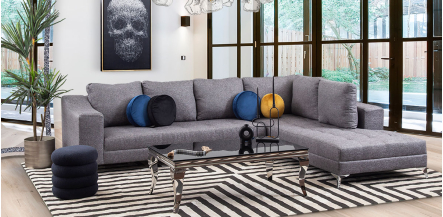 Sala Modular Derecha Marruecos Gris