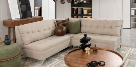 Sala Modular Esquinera Ambar Beige