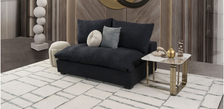 Sofá 2 Plazas Cotton CL Negro