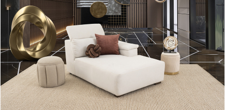 Sillón Largo Cloe CL Beige