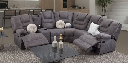 Sala Modular Reclinable Malibu New Gris