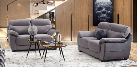 Sala Tour Gris (Boal) 2 Piezas 