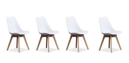 Paquete De Sillas Arthus PL Blanco