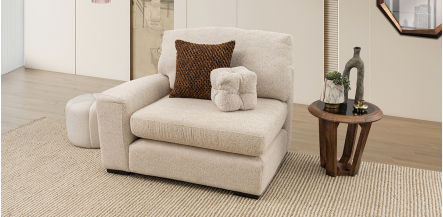Sillón Con Brazo Izquierdo Creta Plus Algodón
