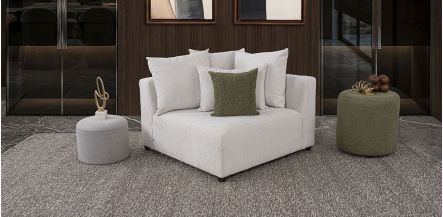 Sillón Esquinero Molarin CL Blanco