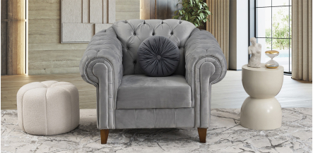Sillón Alessandra Plata