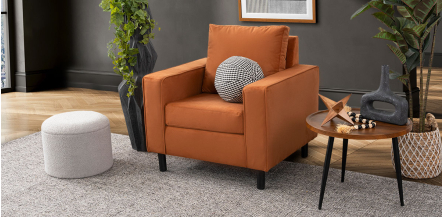 Sillón Landmark Naranja Terracota