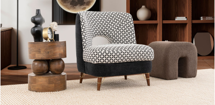Sillón Ocasional Nero Domino Negro   