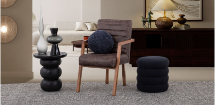 Sillón Ocasional Orissa Bonded Leather Taupe