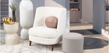Sillón Ocasional Rosso Blanco Snow