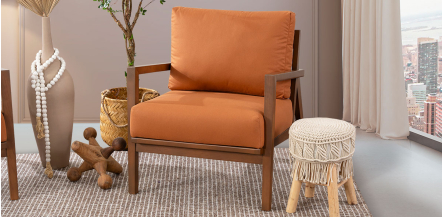 Sillón Ocasional Tavira Naranja