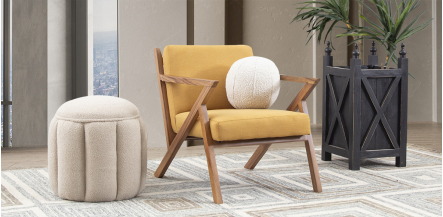 Sillón Ocasional Parota Romeo Mostaza