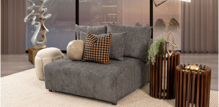 Sillón Sin Brazos Molarin CL Gris Oscuro