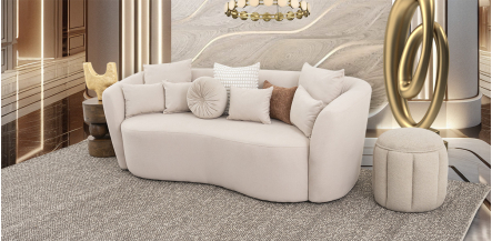 Sofá 3 Plazas Alana Beige