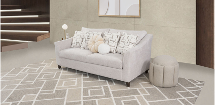 Sofá 3 Plazas Geovanna Beige