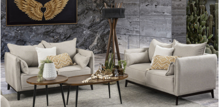 Sala Boston Beige 2 Piezas
