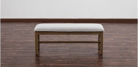 Banca 140 Cm Stone Plata