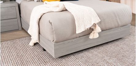 Base De Cama Matrimonial Marbella Gris