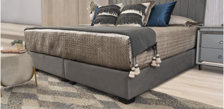 Base De Cama King Size Megan Gris