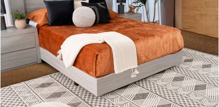 Base De Cama Queen Size Marbella Gris