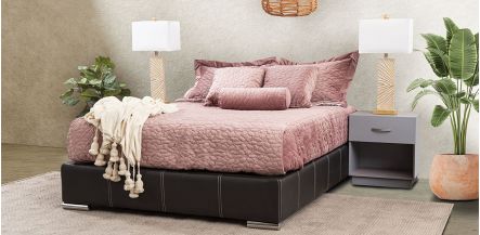 Base De Cama Queen Size Vielka Negro