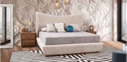 Cama King Size Helenna Beige