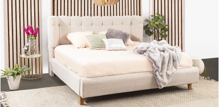 Cama King Size Stella Beige