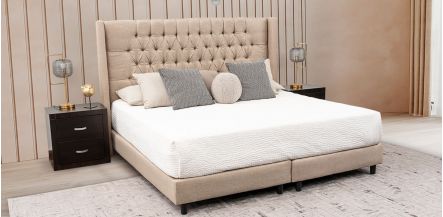 Cama King Size Estela Beige