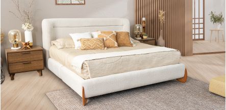 Cama King Size Renata Beige