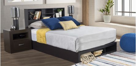 Cama Matrimonial Mateo Chocolate