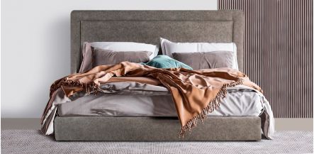 Cama King Size Elif  Silver