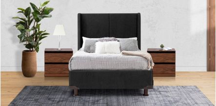 Cama Individual Milan  Negro