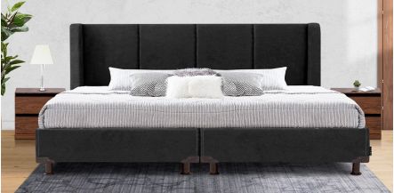 Cama King Size Milan  Negro