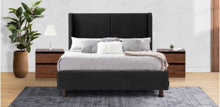 Cama Matrimonial Milan  Negro