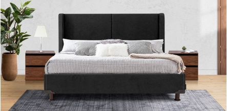 Cama Queen Size Milan  Negro